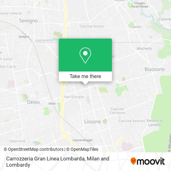 Carrozzeria Gran Linea Lombarda map