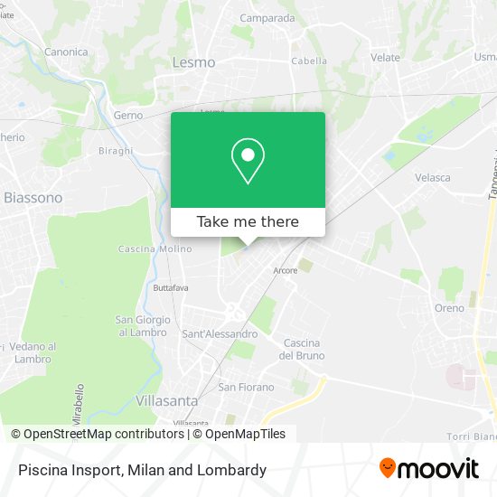 Piscina Insport map