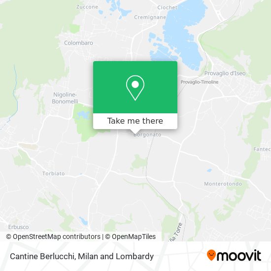 Cantine Berlucchi map