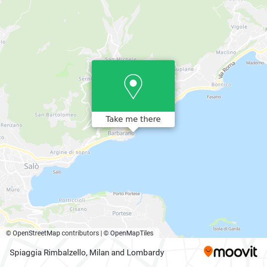 Spiaggia Rimbalzello map