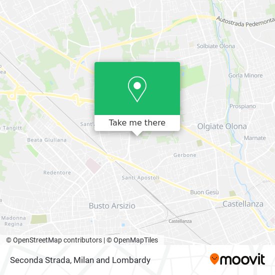 Seconda Strada map