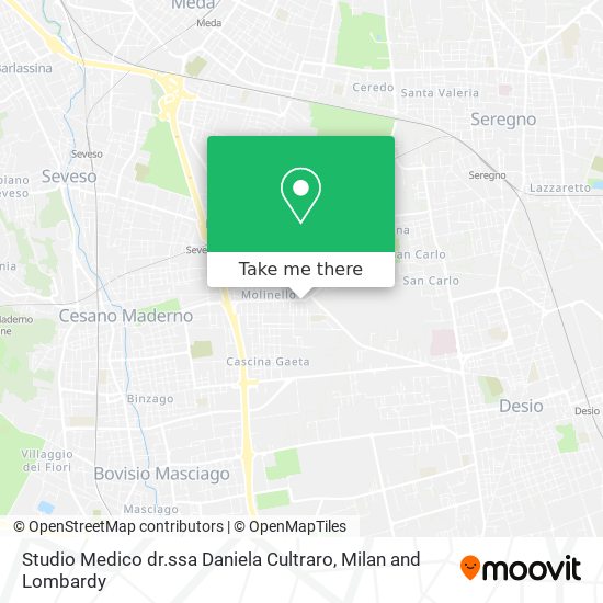 Studio Medico dr.ssa Daniela Cultraro map