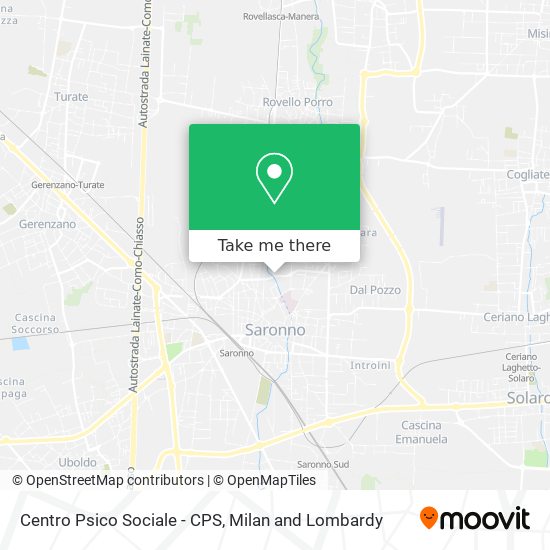 Centro Psico Sociale - CPS map