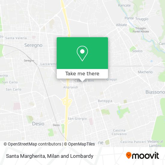 Santa Margherita map