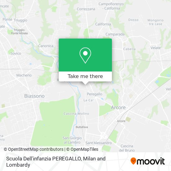 Scuola Dell'infanzia PEREGALLO map