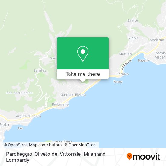 Parcheggio 'Oliveto del Vittoriale' map