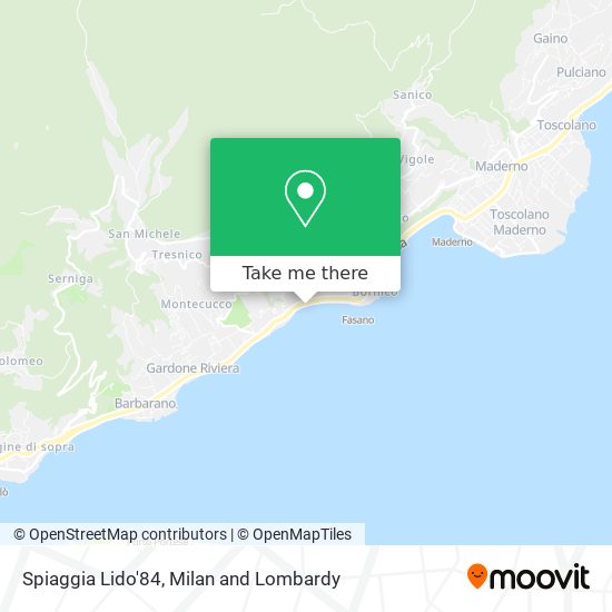 Spiaggia Lido'84 map