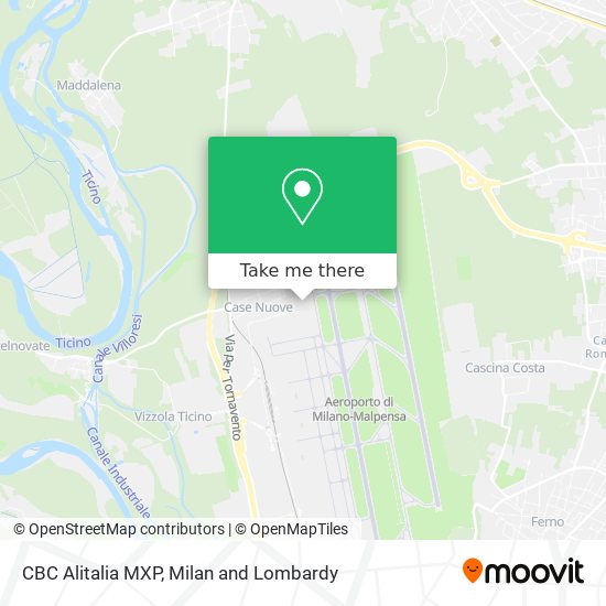 CBC Alitalia MXP map