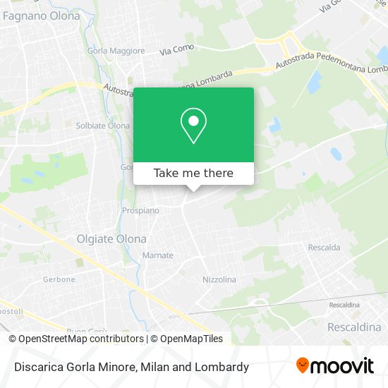 Discarica Gorla Minore map