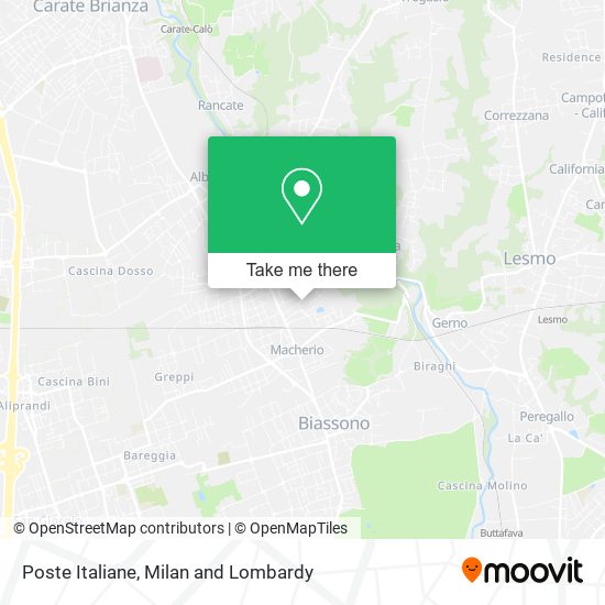 Poste Italiane map