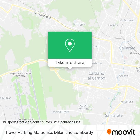 Travel Parking Malpensa map