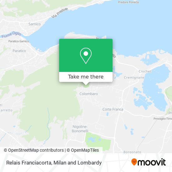 Relais Franciacorta map
