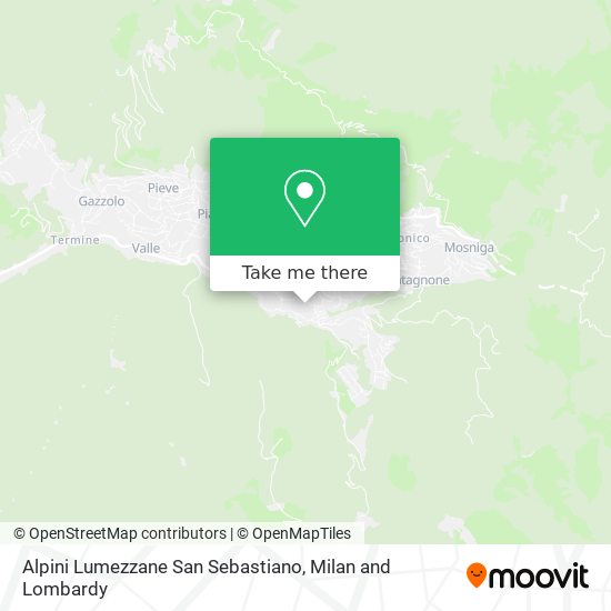 Alpini Lumezzane San Sebastiano map