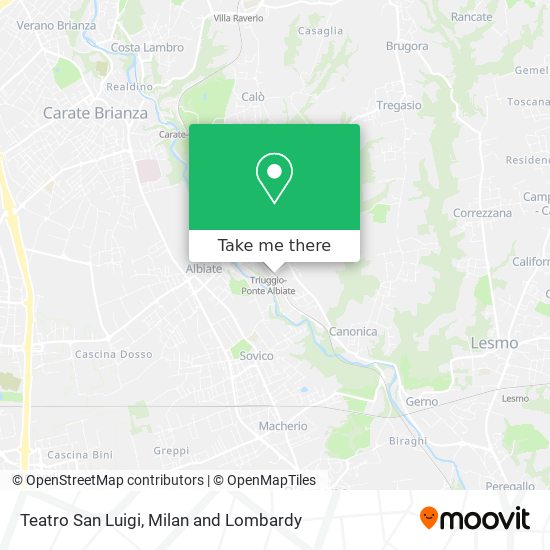 Teatro San Luigi map