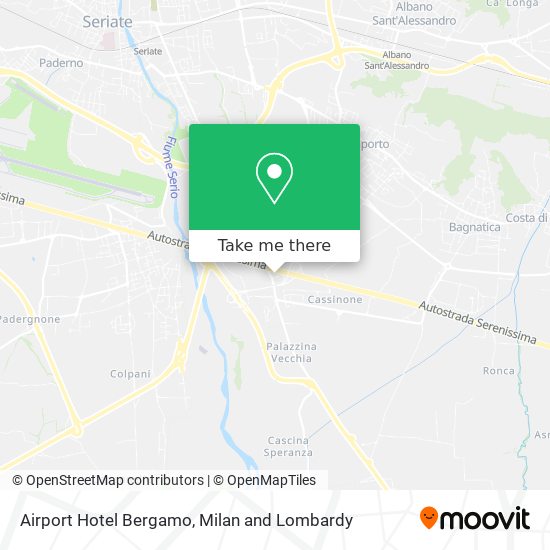 Airport Hotel Bergamo map