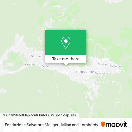 Fondazione Salvatore Maugeri map