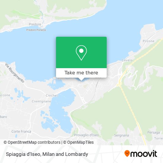 Spiaggia d'Iseo map