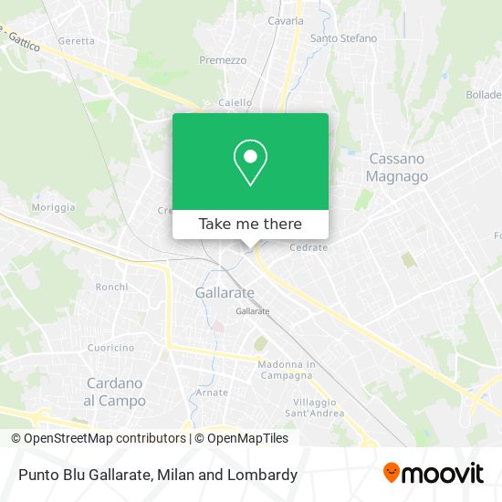 Punto Blu Gallarate map