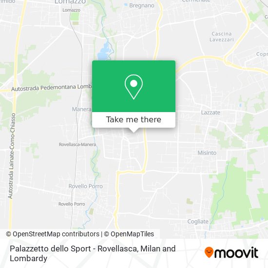 Palazzetto dello Sport - Rovellasca map