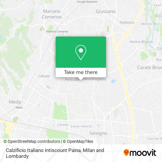 Calzificio Italiano Intiscount Paina map