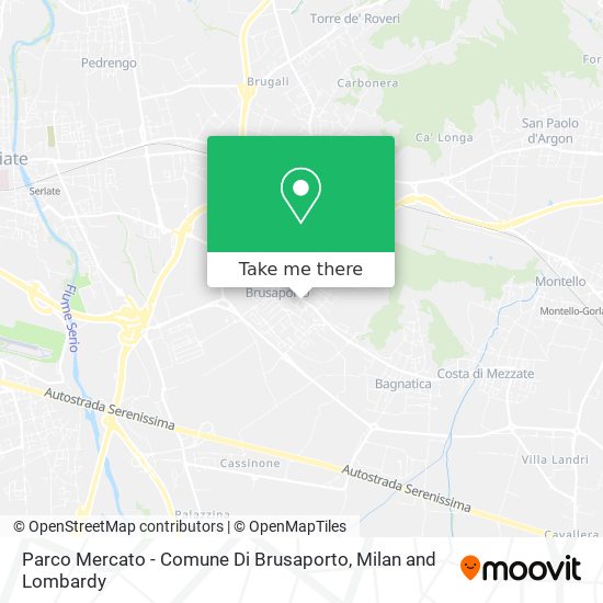 Parco Mercato - Comune Di Brusaporto map