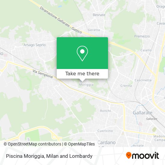 Piscina Moriggia map