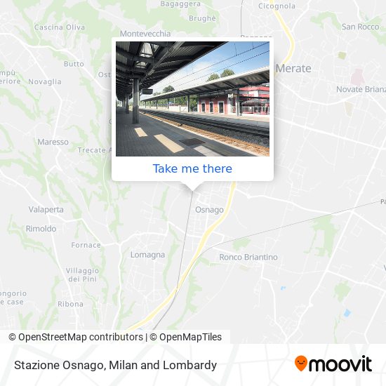Stazione Osnago map