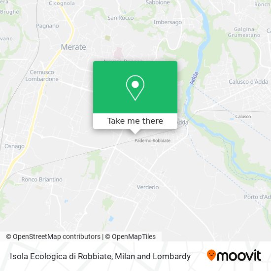 Isola Ecologica di Robbiate map