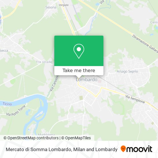 Mercato di Somma Lombardo map