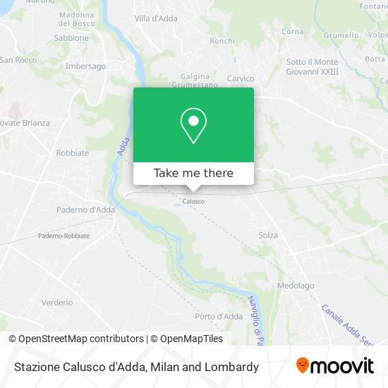 Stazione Calusco d'Adda map