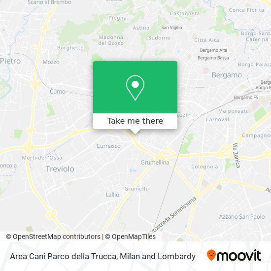 Area Cani Parco della Trucca map