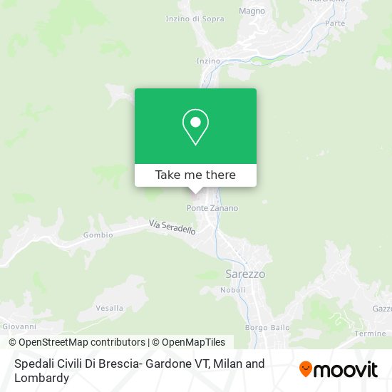 Spedali Civili Di Brescia- Gardone VT map