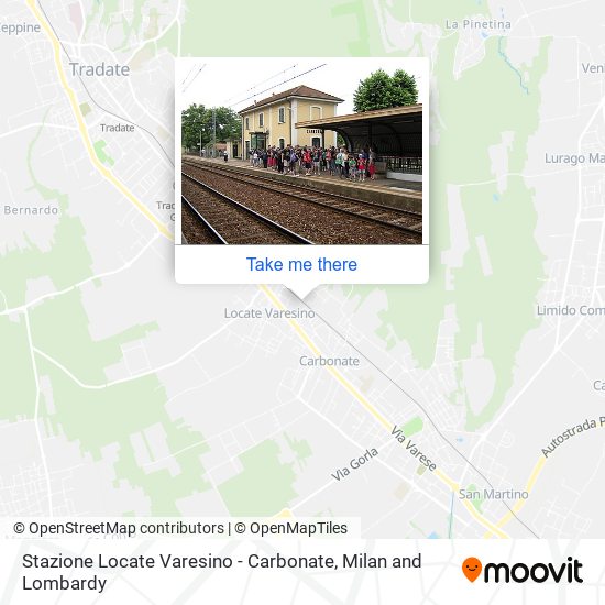 Stazione Locate Varesino - Carbonate map