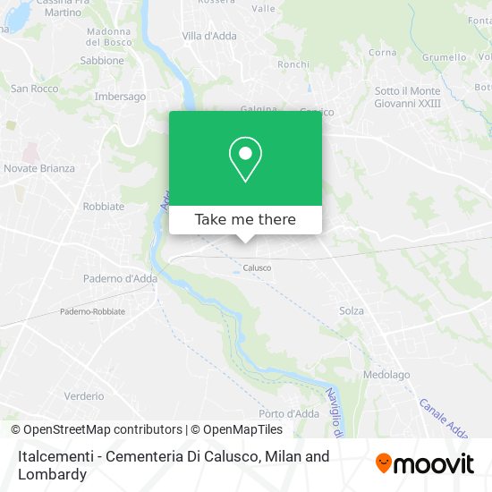 Italcementi - Cementeria Di Calusco map