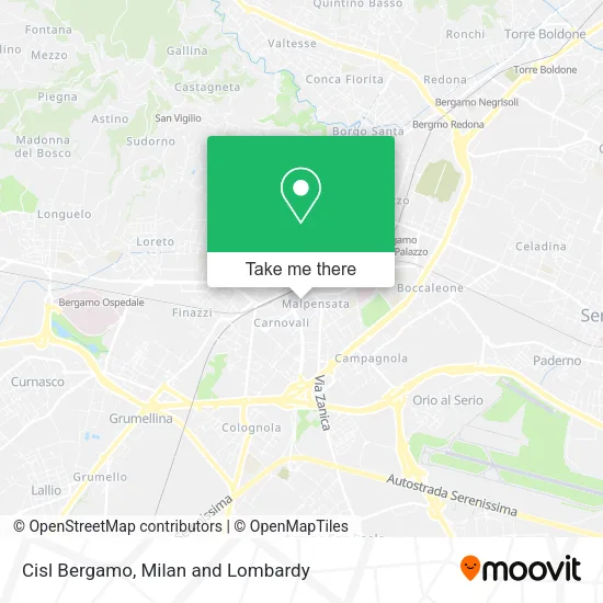 Cisl Bergamo map