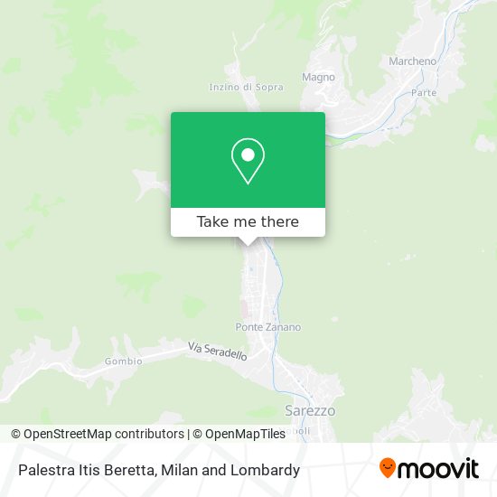 Palestra Itis Beretta map