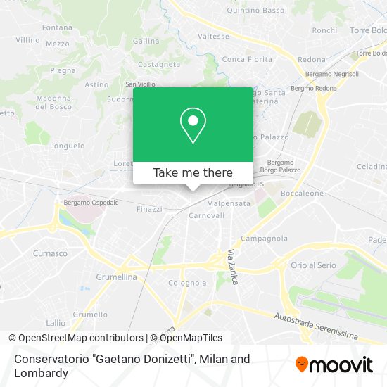 Conservatorio "Gaetano Donizetti" map