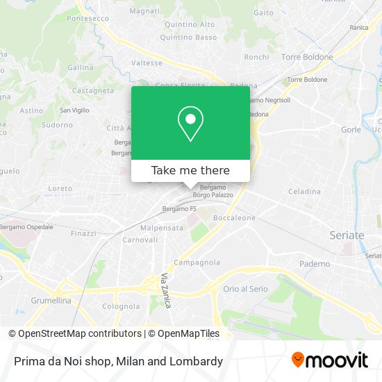 Prima da Noi shop map