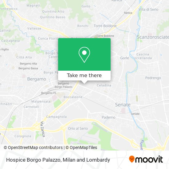 Hospice Borgo Palazzo map