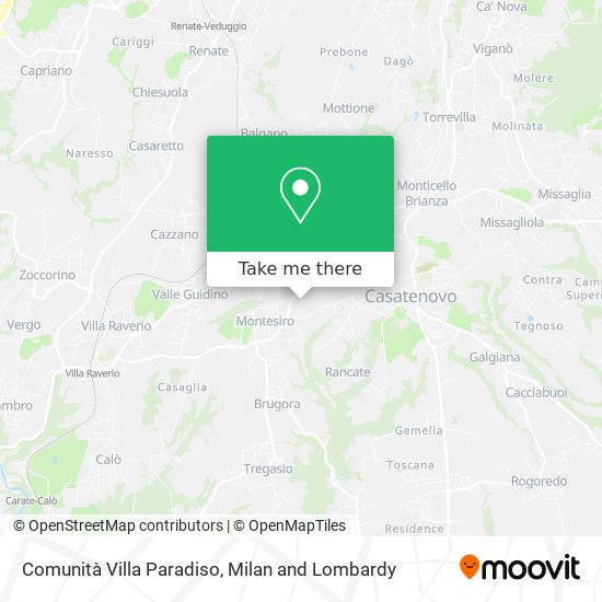 Comunità Villa Paradiso map