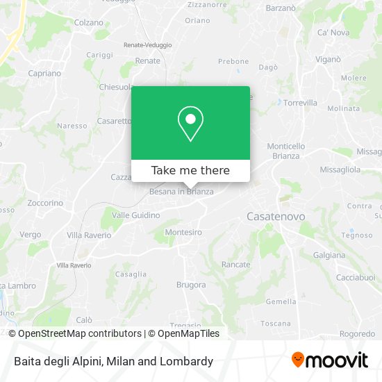Baita degli Alpini map