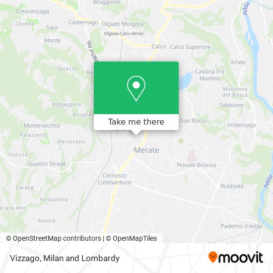 Vizzago map