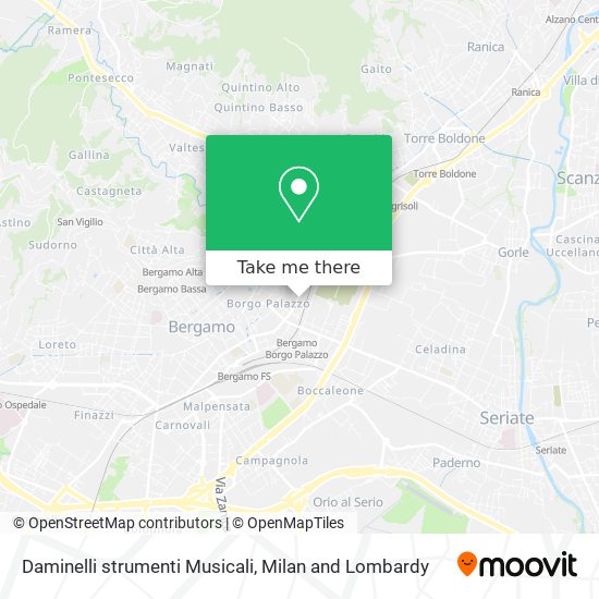 Daminelli strumenti Musicali map