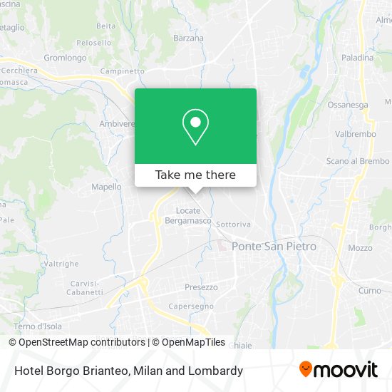 Hotel Borgo Brianteo map