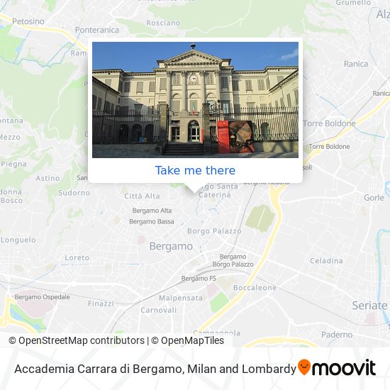 Accademia Carrara di Bergamo map