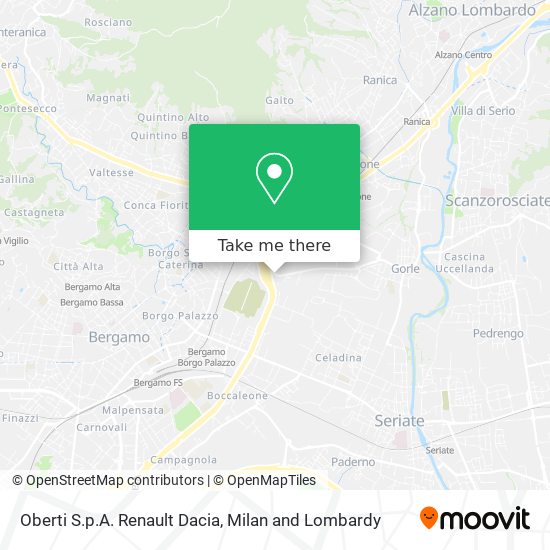 Oberti S.p.A. Renault Dacia map