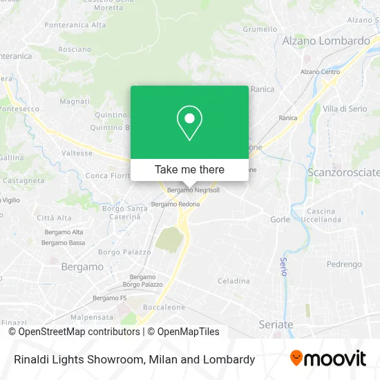 Rinaldi Lights Showroom map
