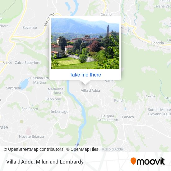 Villa d'Adda map