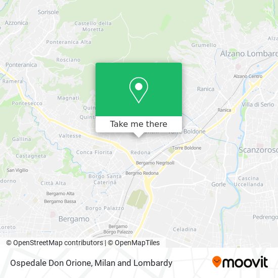 Ospedale Don Orione map