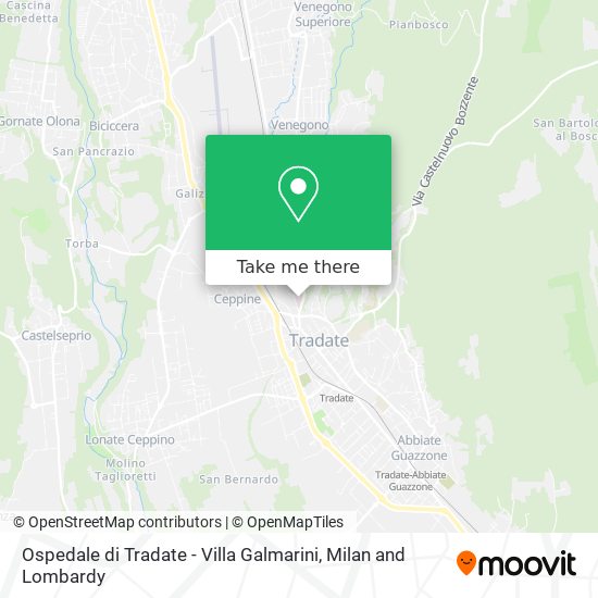 Ospedale di Tradate - Villa Galmarini map